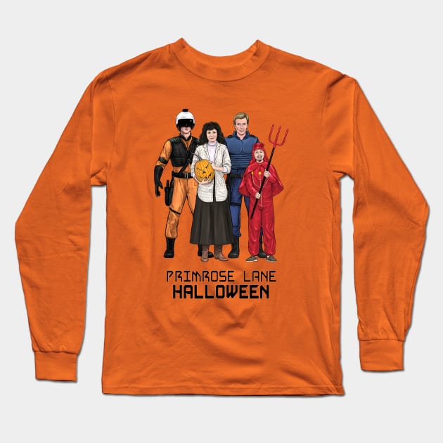 Primrose Lane Halloween Long Sleeve T-Shirt by PreservedDragons